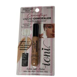 Ioni Camouflage Liquid Concealer Neutral Light Medium Vegan Caffeine